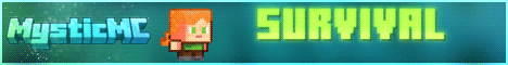 MysticMC survival server banner